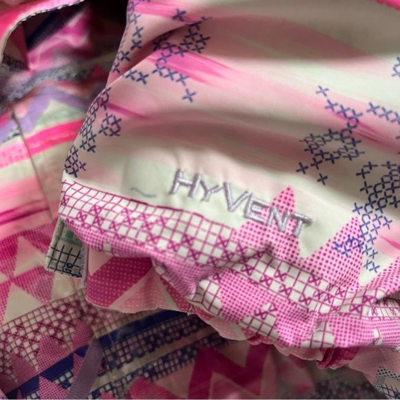 TNF Puffer Pink Design Hyvent Winter Snow Jacket - Picture 10 of 10